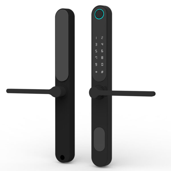 LD SMART Waterproof IP66 Outdoor Tuya APP TTLOCK BLE Wifi Smart Door Lock for Narrow Profile Aluminum Doors Wooden Doors - 图片 2
