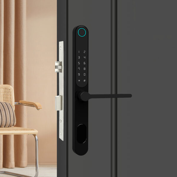 LD SMART Waterproof IP66 Outdoor Tuya APP TTLOCK BLE Wifi Smart Door Lock for Narrow Profile Aluminum Doors Wooden Doors - 图片 3