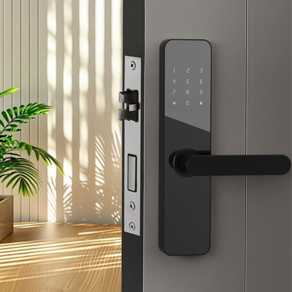 LD SMART Biometric Digital Combination Finger Print Password Ttlock TUYA Smart Door Lock for Wooden Doors - 图片 2