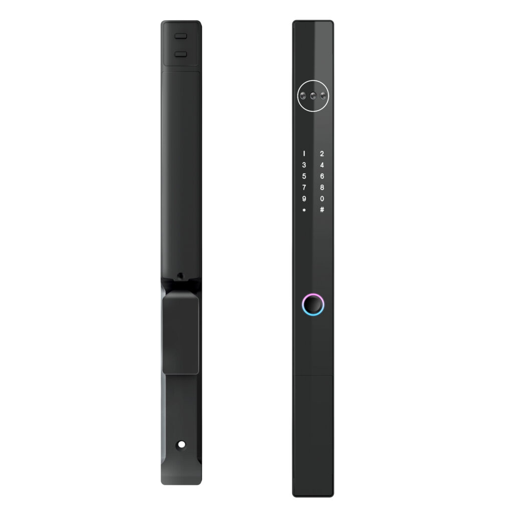 LD SMART Automatic Bridge Breaking Aluminum Fingerprint Lock Tuya WIFI Outdoor Waterproof Fingerprint Facial Recognition Code