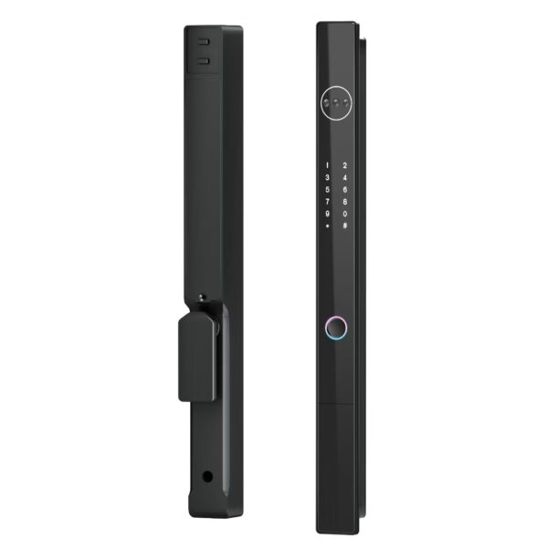 LD SMART Automatic Bridge Breaking Aluminum Fingerprint Lock Tuya WIFI Outdoor Waterproof Fingerprint Facial Recognition Code - 图片 2